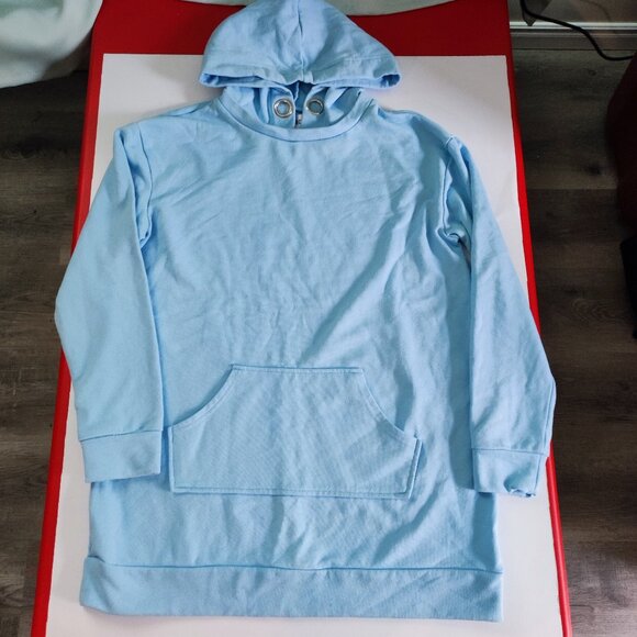 Flirtitude Active pull on hoodie baby blue women's size M/L - Picture 1 of 8